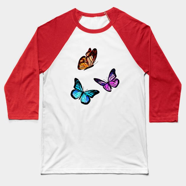 Monarch butterflies Baseball T-Shirt by Miruna Mares